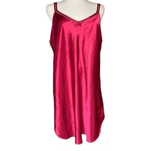 Vintage Y2K Magenta Slip Dress